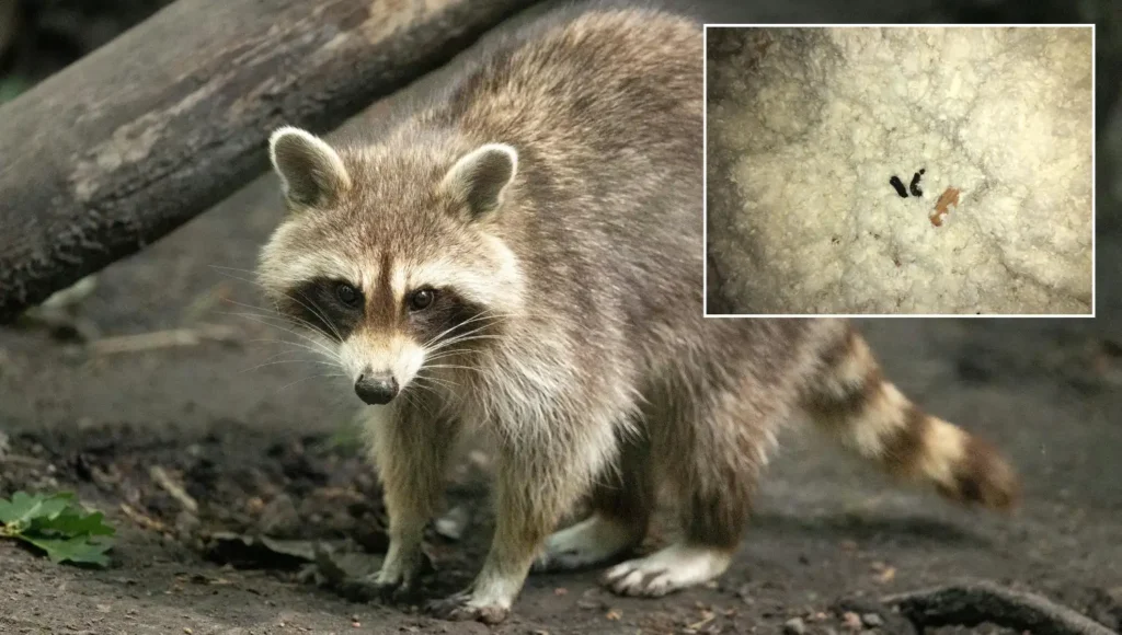 raccoon droppings